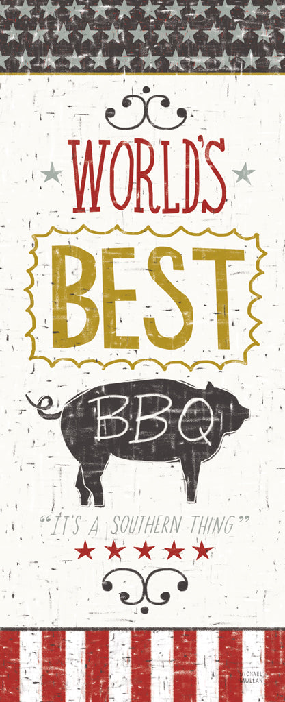 Reproduction of Southern Pride Best BBQ Panel by Michael Mullan - Wall Decor Art