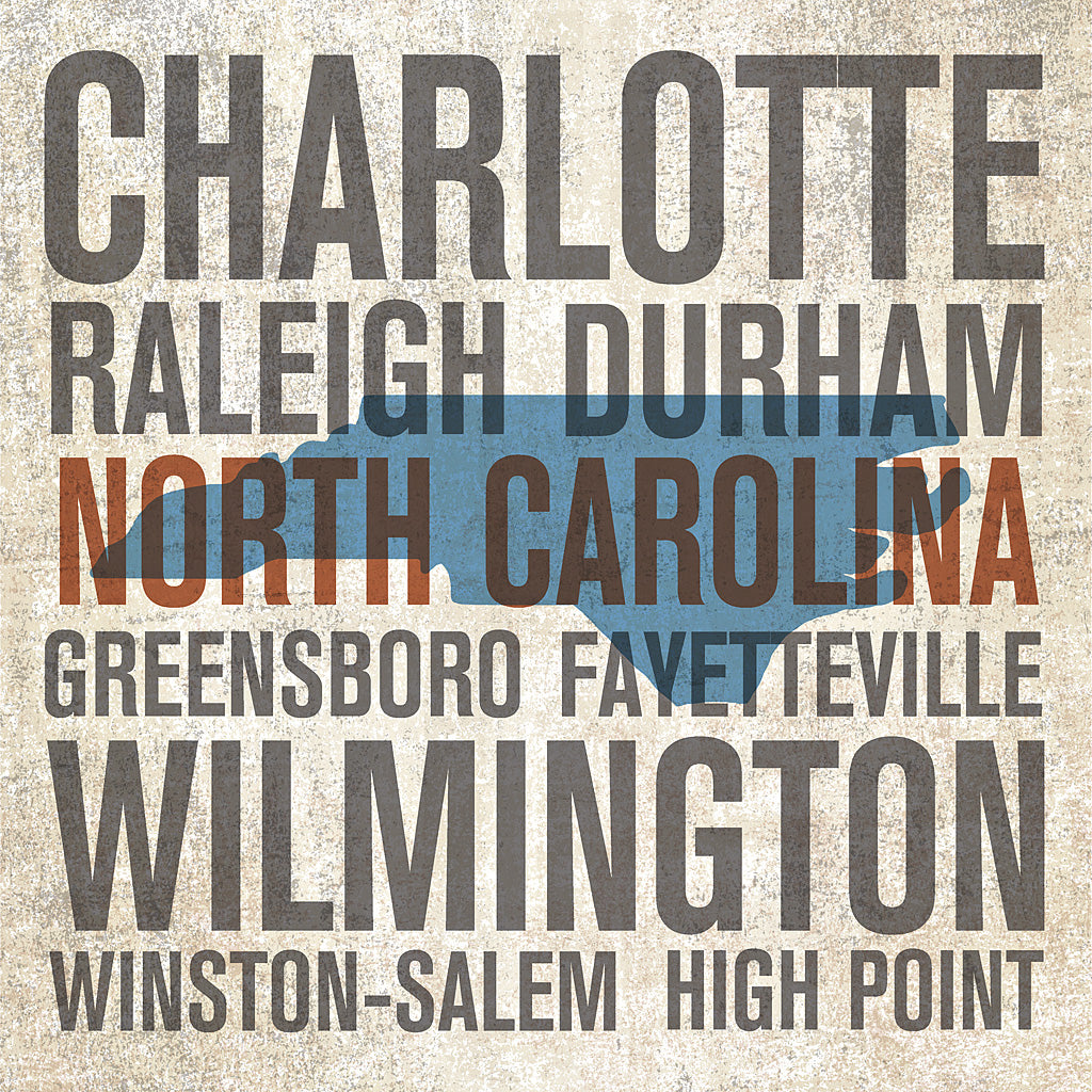 Reproduction of North Carolina by Michael Mullan - Wall Decor Art