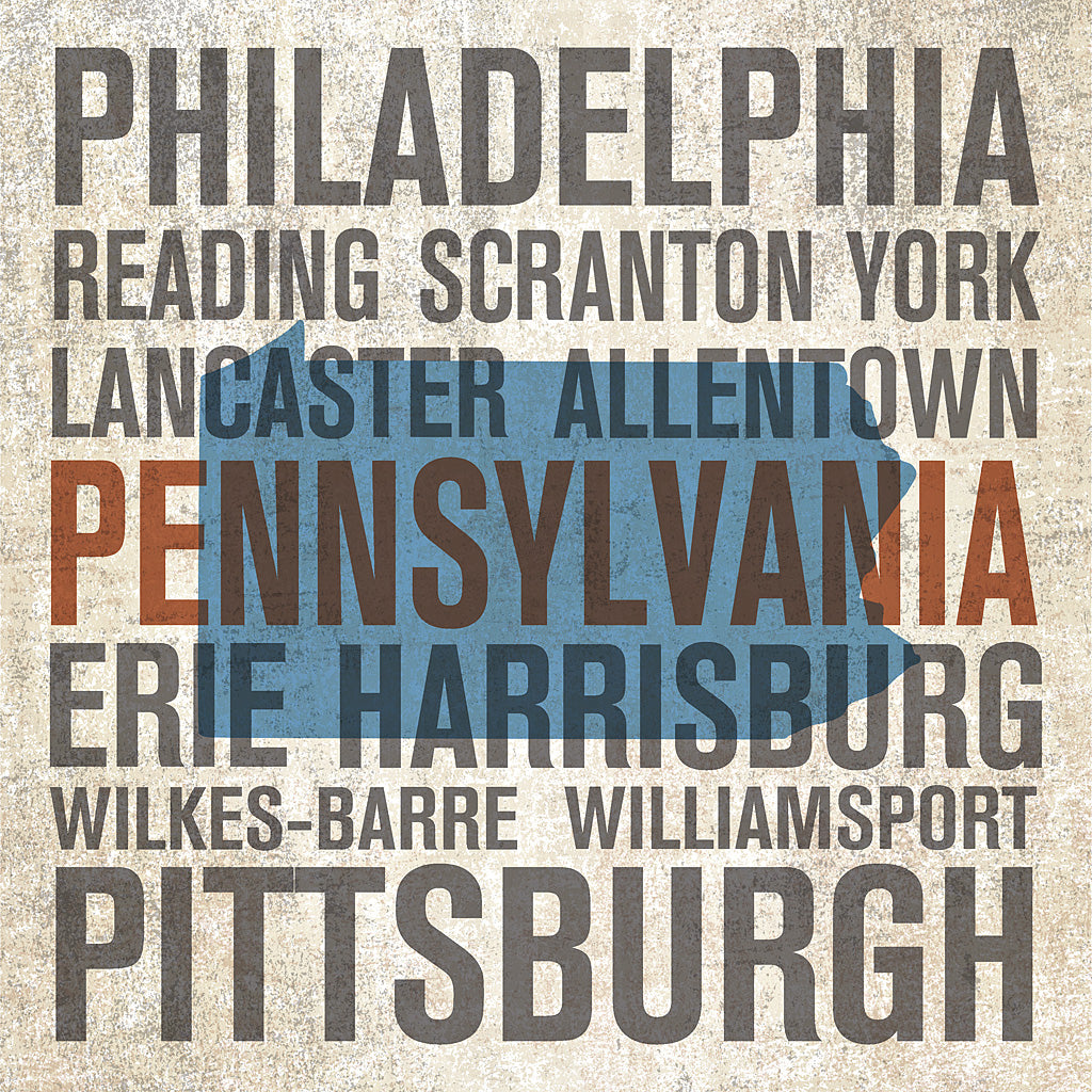 Reproduction of Pennsylvania by Michael Mullan - Wall Decor Art