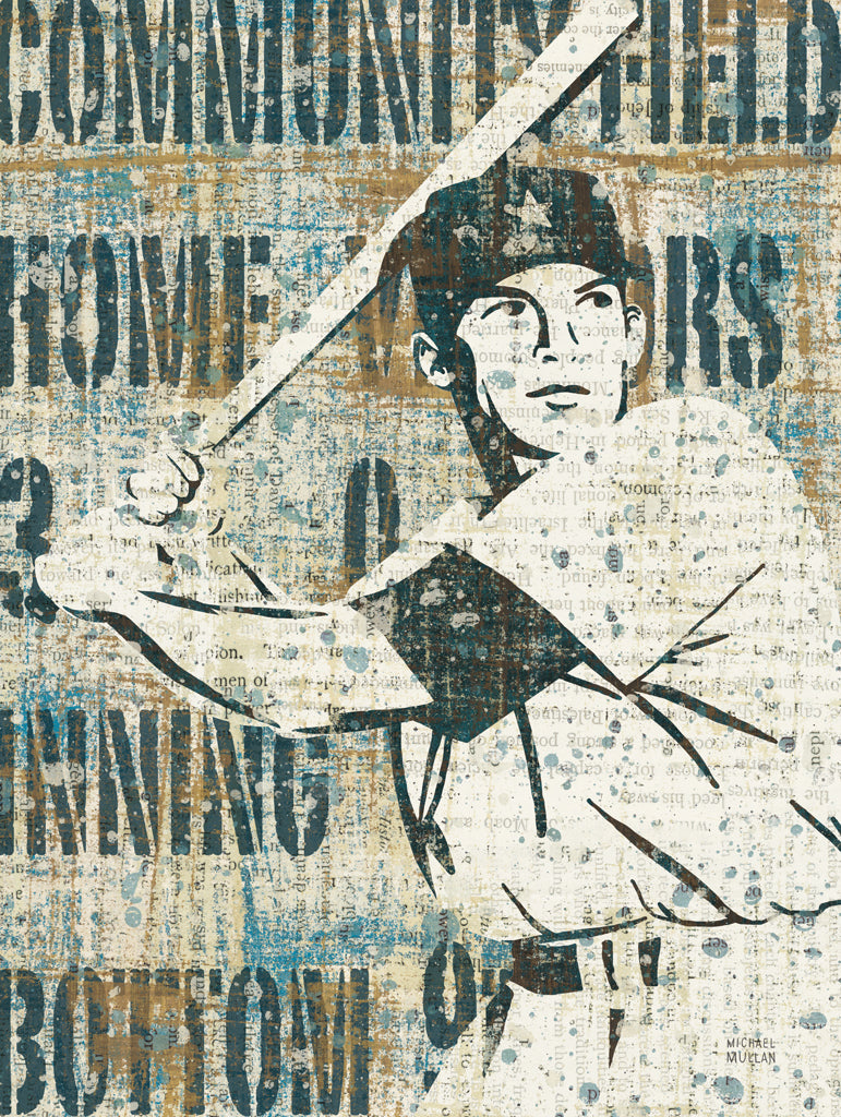 Reproduction of Mens Scoreboard Baseball by Michael Mullan - Wall Decor Art