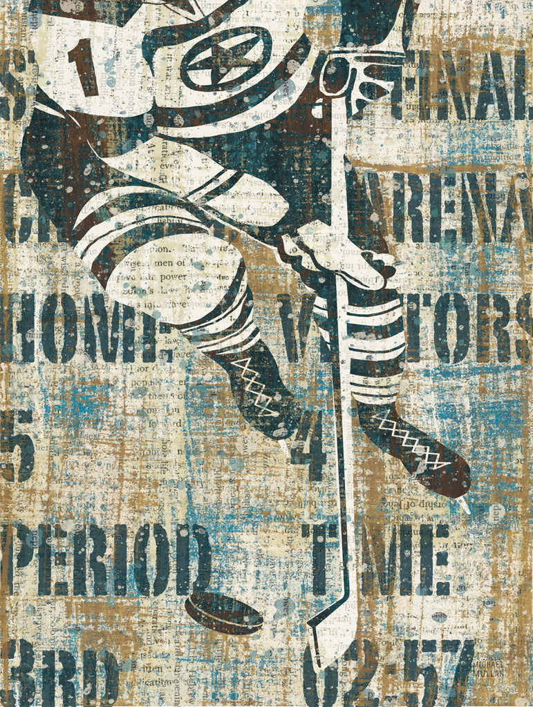 Reproduction of Mens Scoreboard Hockey by Michael Mullan - Wall Decor Art