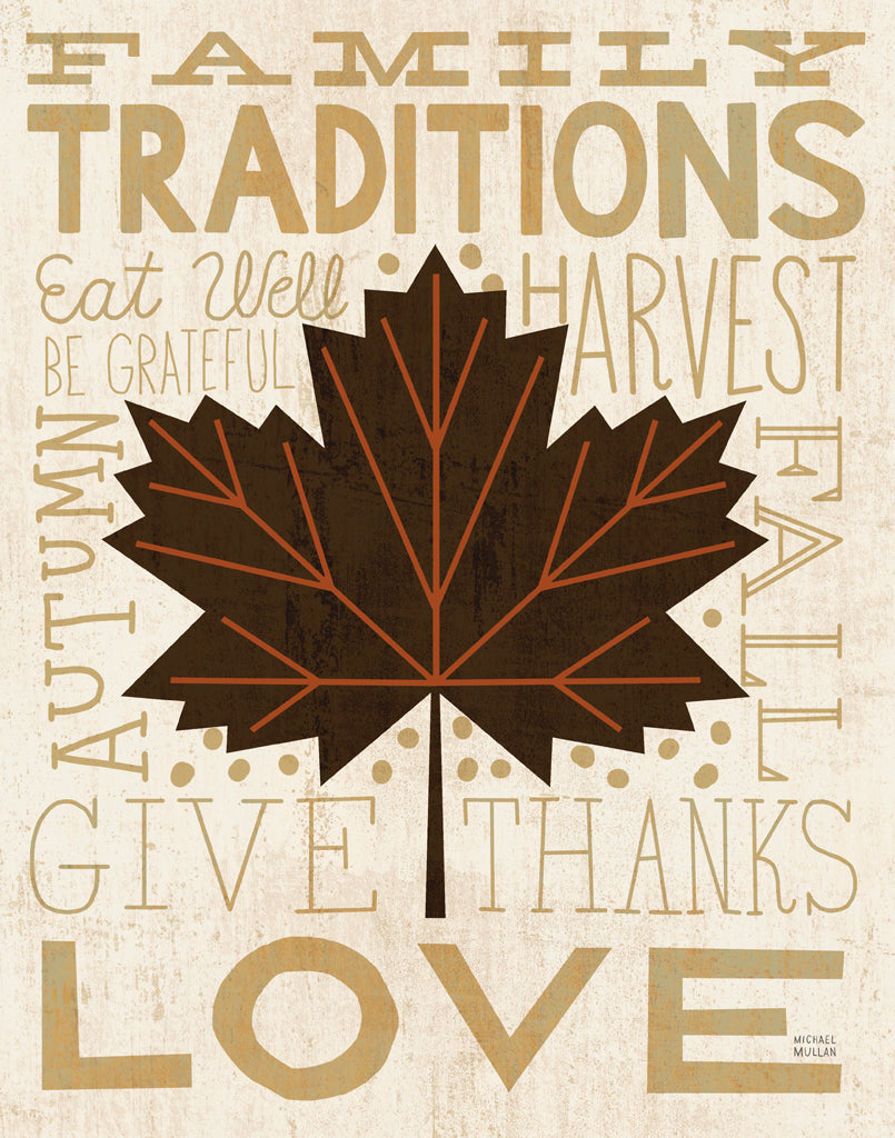 Reproduction of Family Tree Leaf I by Michael Mullan - Wall Decor Art