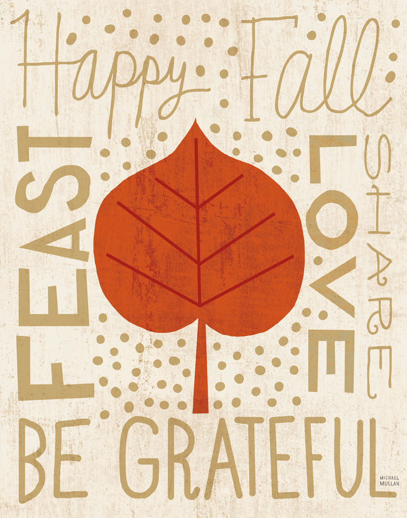 Reproduction of Family Tree Leaf III by Michael Mullan - Wall Decor Art