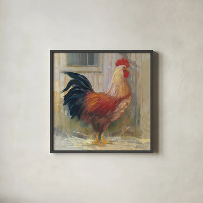 Sam by Carol Rowan. Shown in a sleek black glass frame for a contemporary gallery look. Available as an archival giclee rolled canvas, fine art paper, or poster print. SKU 8165a.