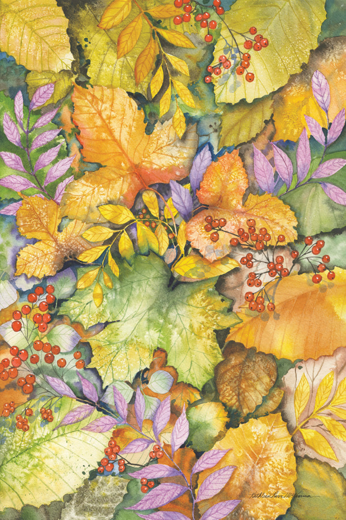 Reproduction of Autumn Leaves by Kathleen Parr McKenna - Wall Decor Art