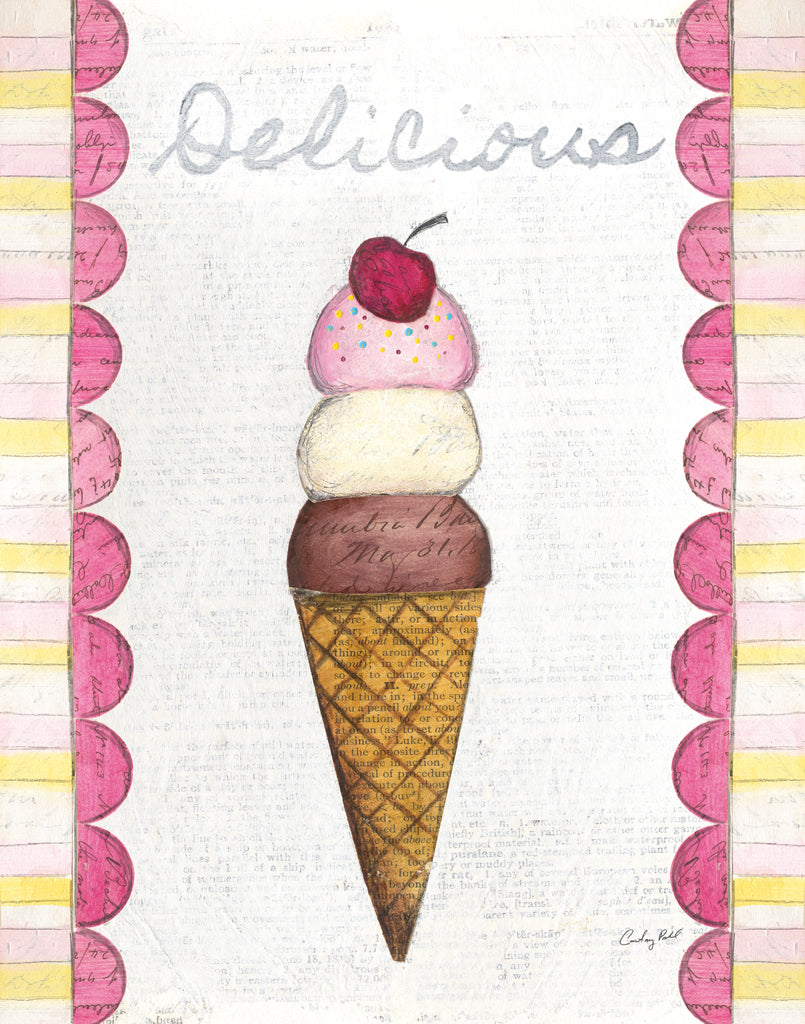 Reproduction of The Scoop I Border by Courtney Prahl - Wall Decor Art