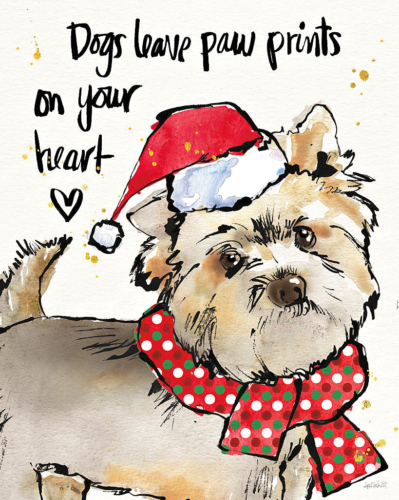 Reproduction of Strike a Paws VII Christmas by Anne Tavoletti - Wall Decor Art