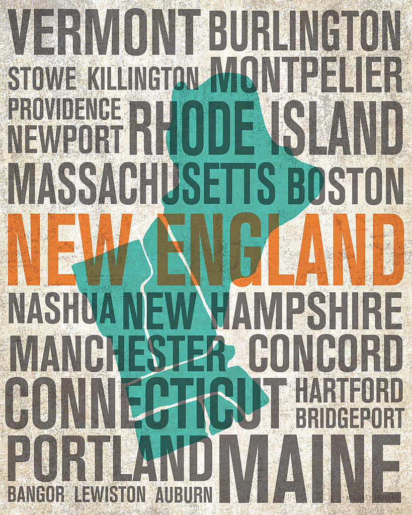 Reproduction of New England Bright by Michael Mullan - Wall Decor Art