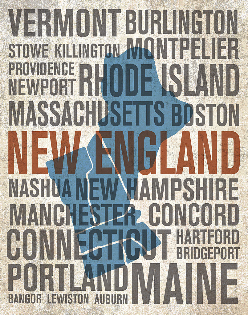 Reproduction of New England by Michael Mullan - Wall Decor Art