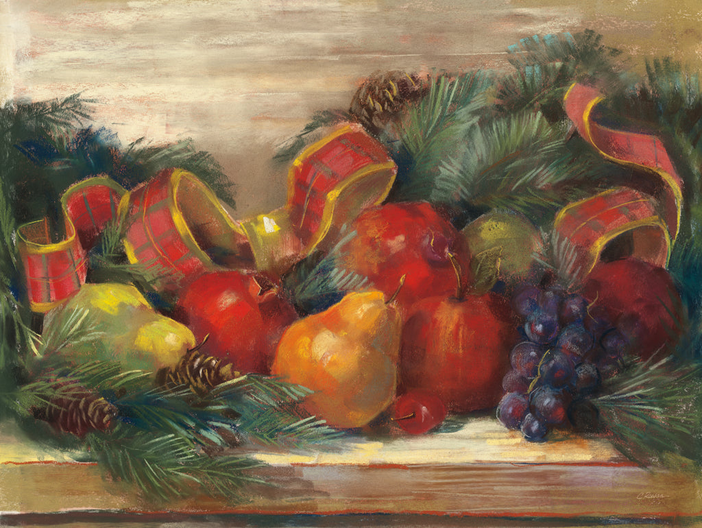 Reproduction of Holiday Fruit by Carol Rowan - Wall Decor Art