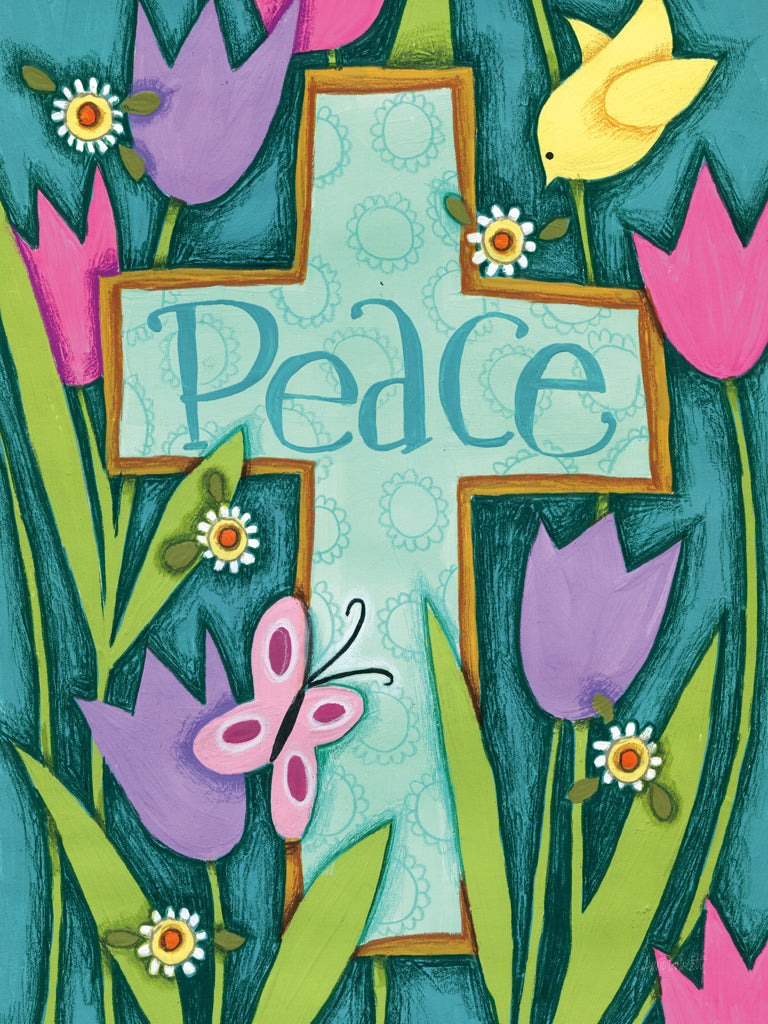 Reproduction of Peace Cross by Anne Tavoletti - Wall Decor Art