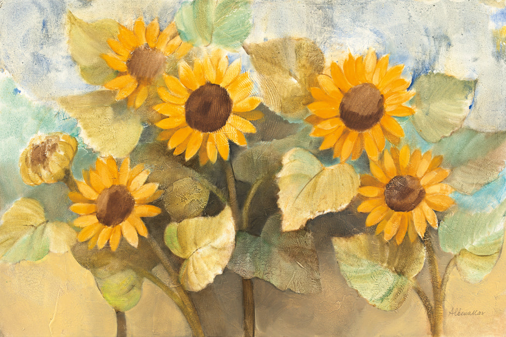 Reproduction of Sunflower Garden by Albena Hristova - Wall Decor Art