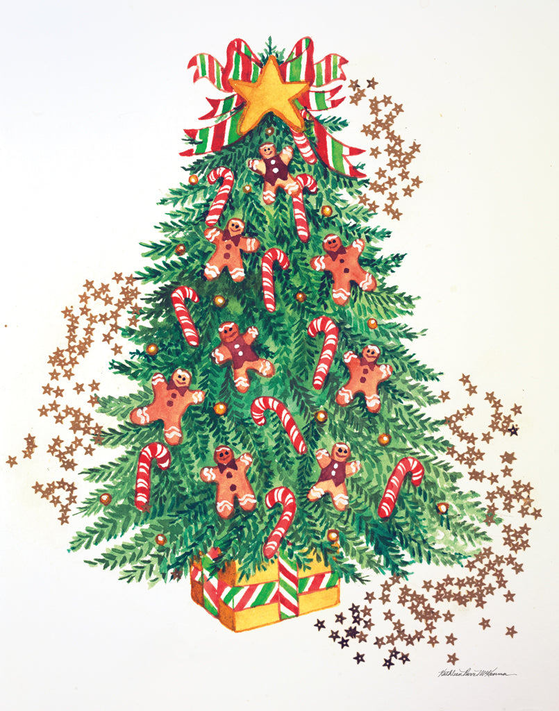 Reproduction of Tree with Stars IV by Kathleen Parr McKenna - Wall Decor Art