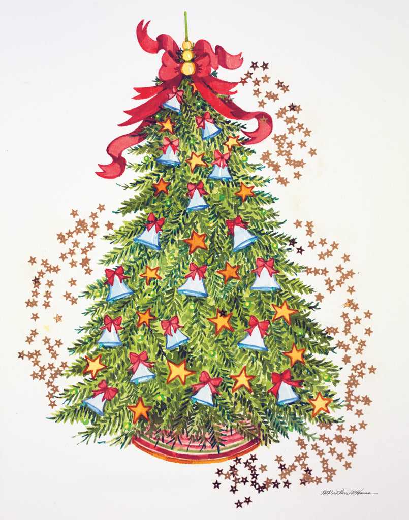 Reproduction of Tree with Stars III by Kathleen Parr McKenna - Wall Decor Art