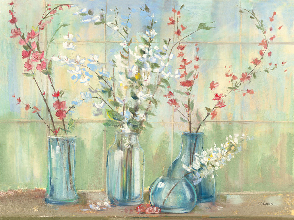 Reproduction of Spring Branches by Carol Rowan - Wall Decor Art