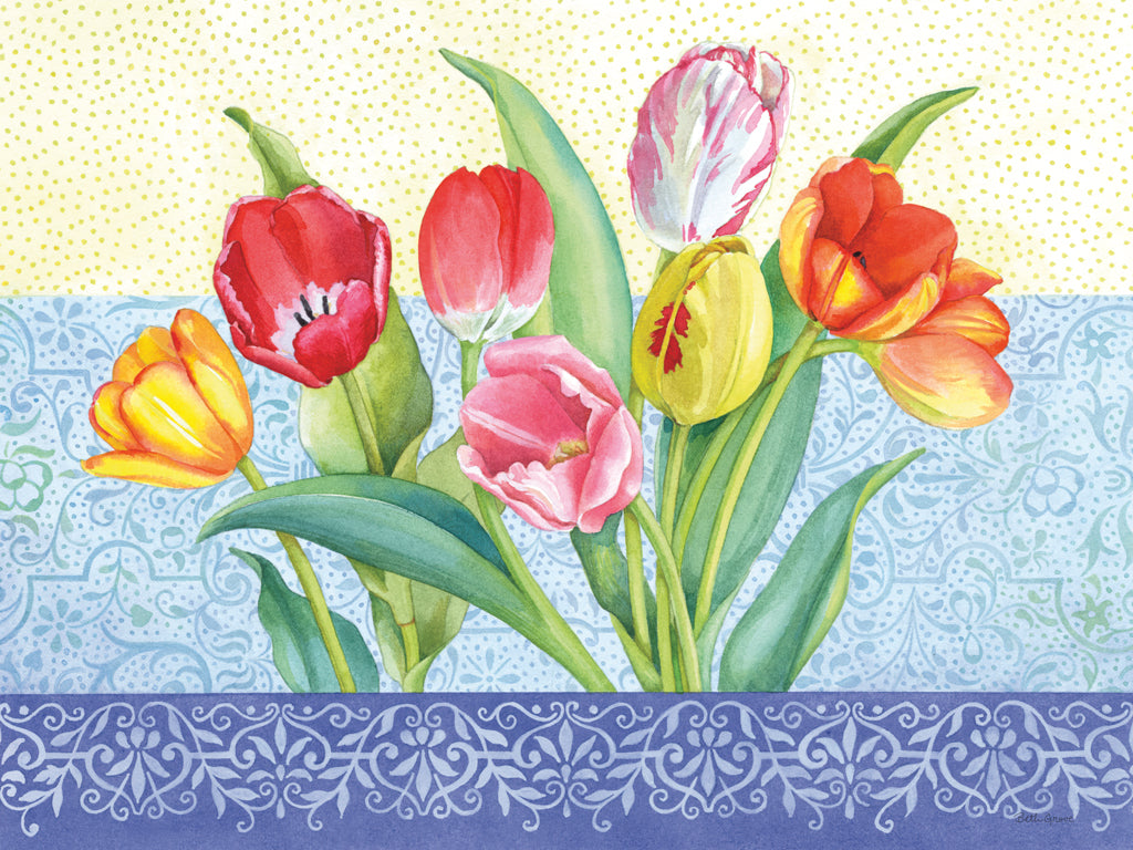 Reproduction of Tulips by Beth Grove - Wall Decor Art