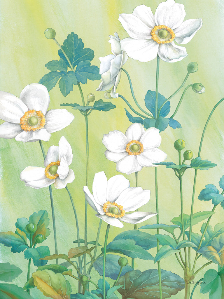 Reproduction of Anemones by Beth Grove - Wall Decor Art