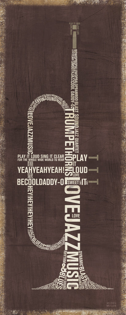 Reproduction of Type Trumpet Neutral by Michael Mullan - Wall Decor Art