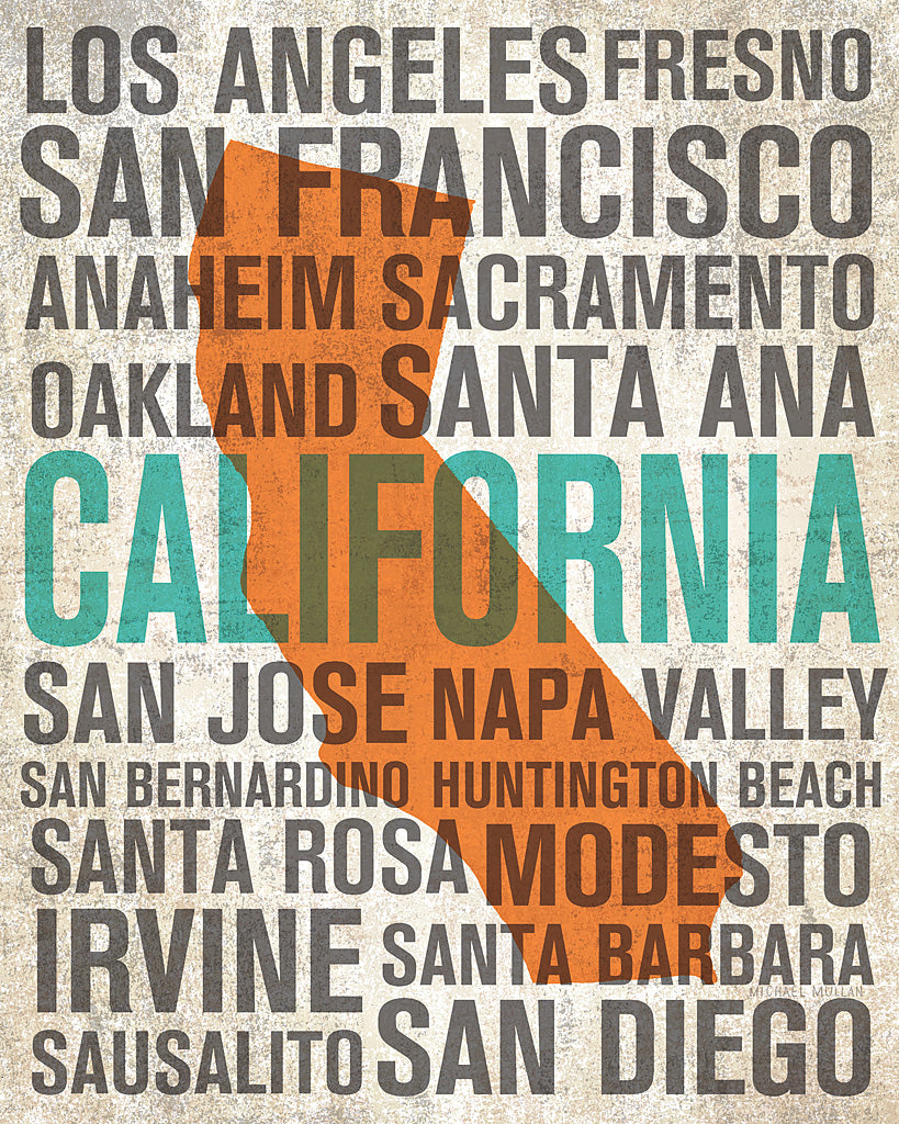 Reproduction of California Bright by Michael Mullan - Wall Decor Art