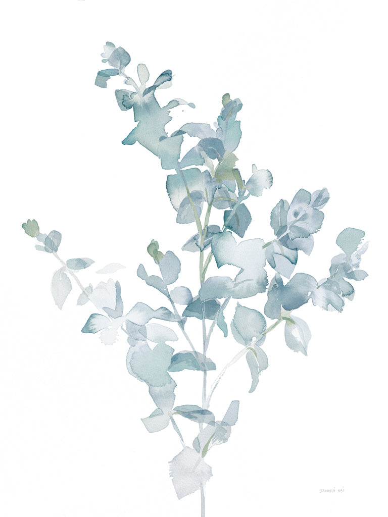 Reproduction of Shades of Navy Eucalyptus II by Danhui Nai - Wall Decor Art