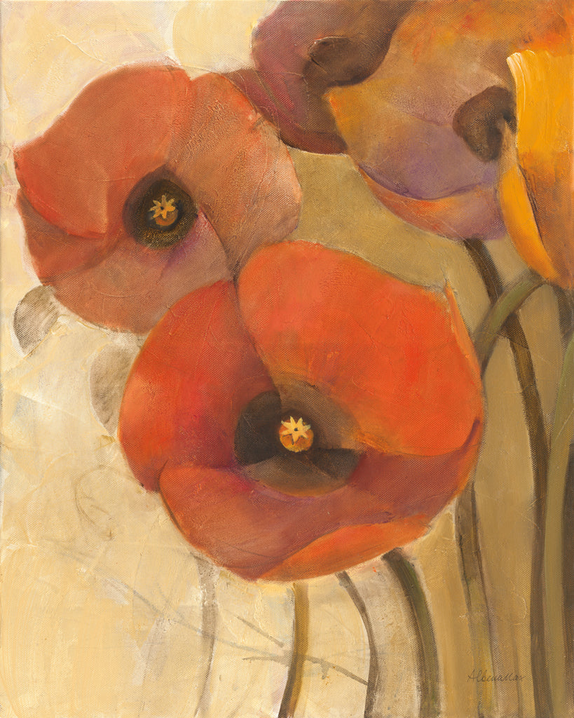 Reproduction of Heirloom Poppies I by Albena Hristova - Wall Decor Art