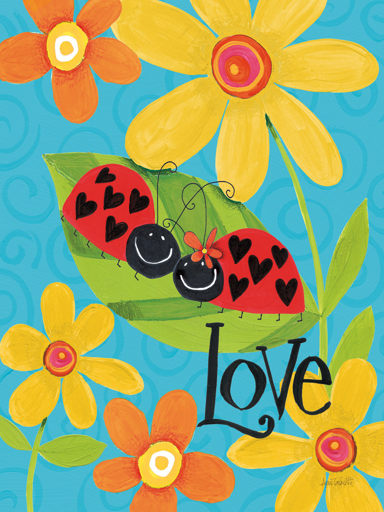 Reproduction of Ladybug Love by Anne Tavoletti - Wall Decor Art