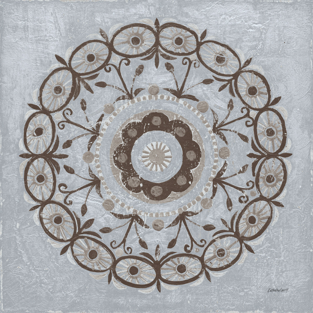 Reproduction of Silver Lakai Circle I by Kathrine Lovell - Wall Decor Art