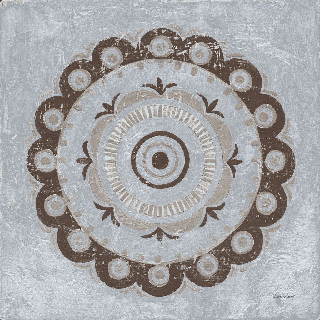 Reproduction of Silver Lakai Circle II by Kathrine Lovell - Wall Decor Art
