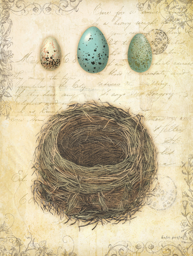Reproduction of Spring Nests II by Katie Pertiet - Wall Decor Art