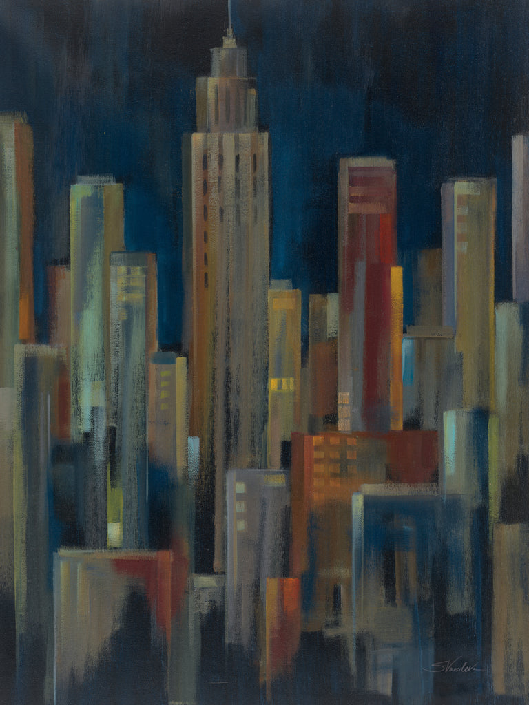 Reproduction of New York Nights II by Silvia Vassileva - Wall Decor Art