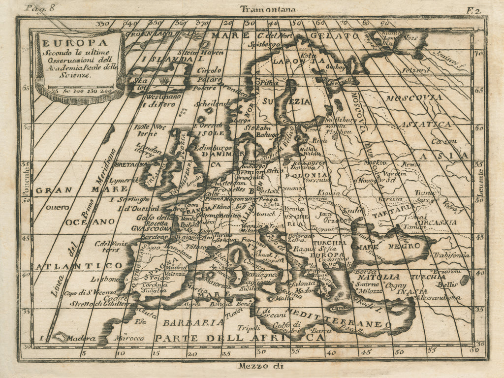 Reproduction of Vintage Europa by Wild Apple Portfolio - Wall Decor Art