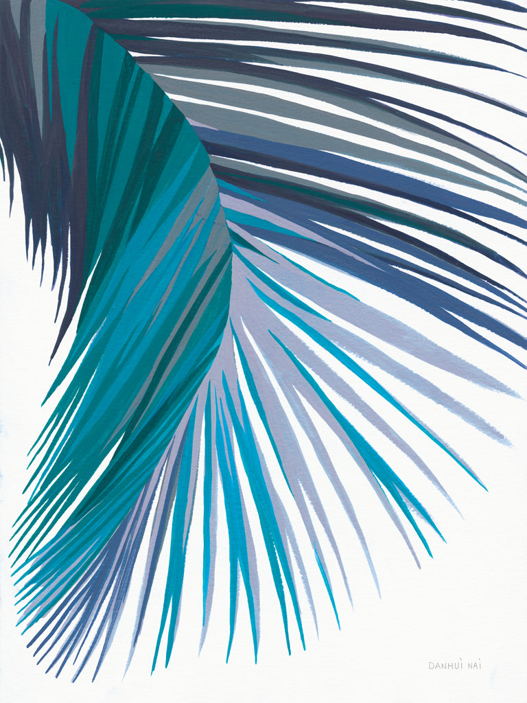 Reproduction of Retro Big Leaf II Cool by Danhui Nai - Wall Decor Art