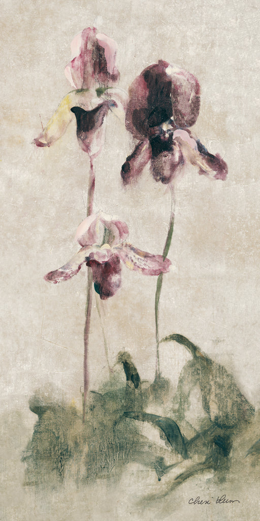 Reproduction of Purple Dancing Orchid Panel I by Cheri Blum - Wall Decor Art