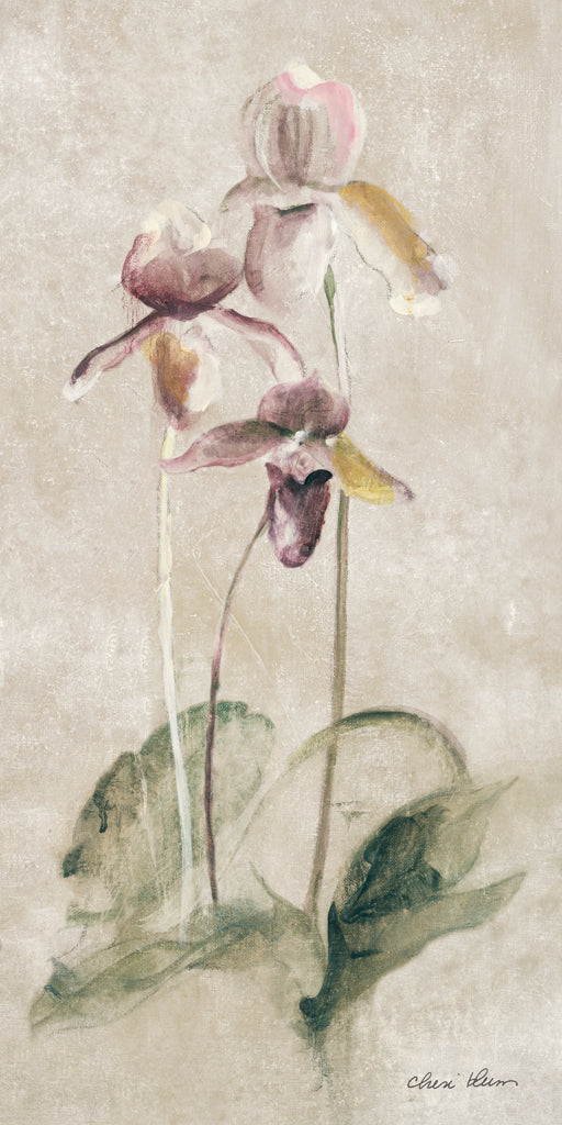 Reproduction of Purple Dancing Orchid Panel III by Cheri Blum - Wall Decor Art
