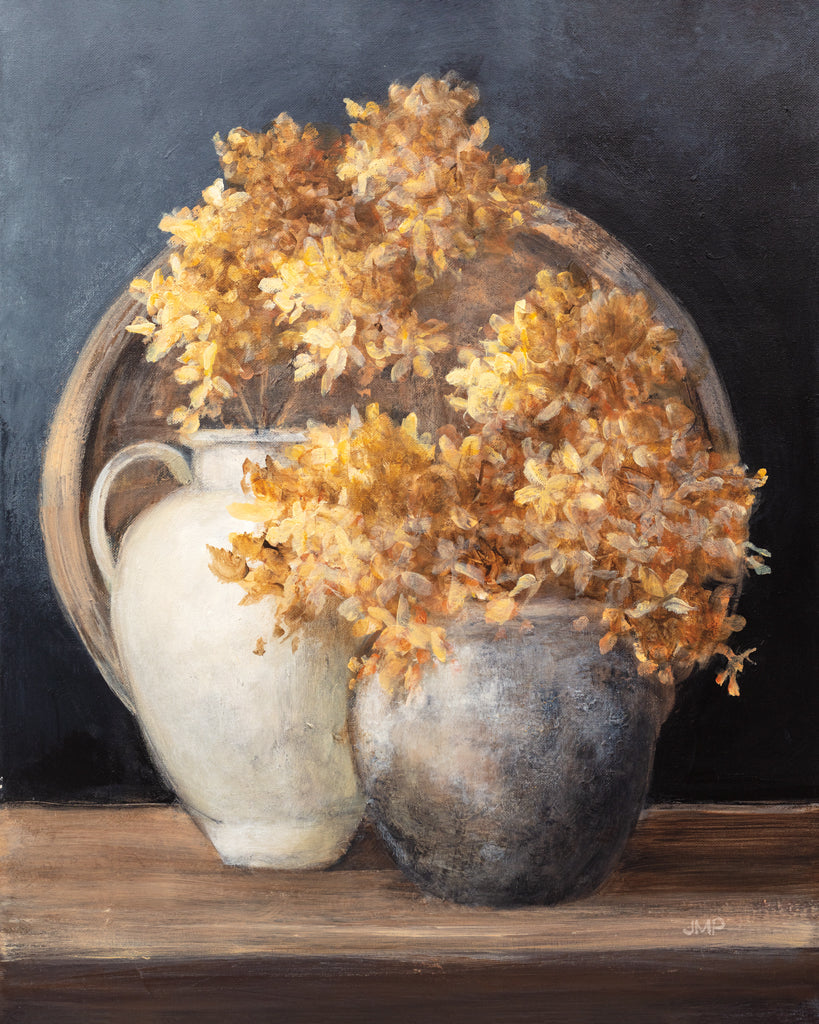 Reproduction of Golden Hydrangeas II by Julia Purinton - Wall Decor Art