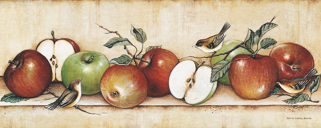 Reproduction of Apples and Warblers by David Carter Brown - Wall Decor Art
