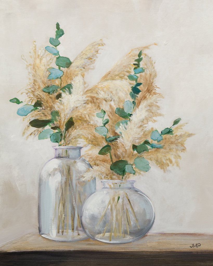 Reproduction of Pampas and Eucalpytus Bouquet II by Julia Purinton - Wall Decor Art