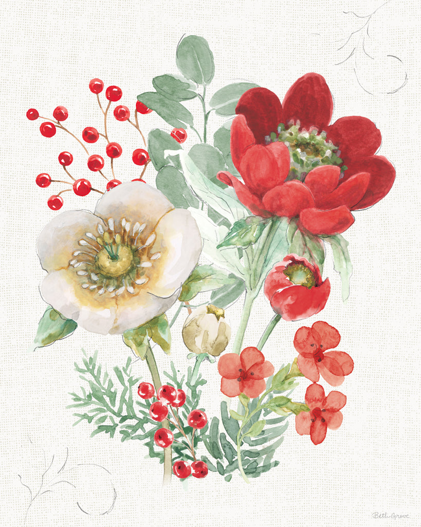 Reproduction of Holiday Traditions III by Beth Grove - Wall Decor Art