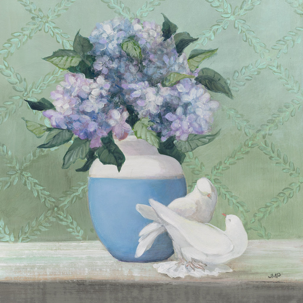Reproduction of Enchanted Hydrangea by Julia Purinton - Wall Decor Art