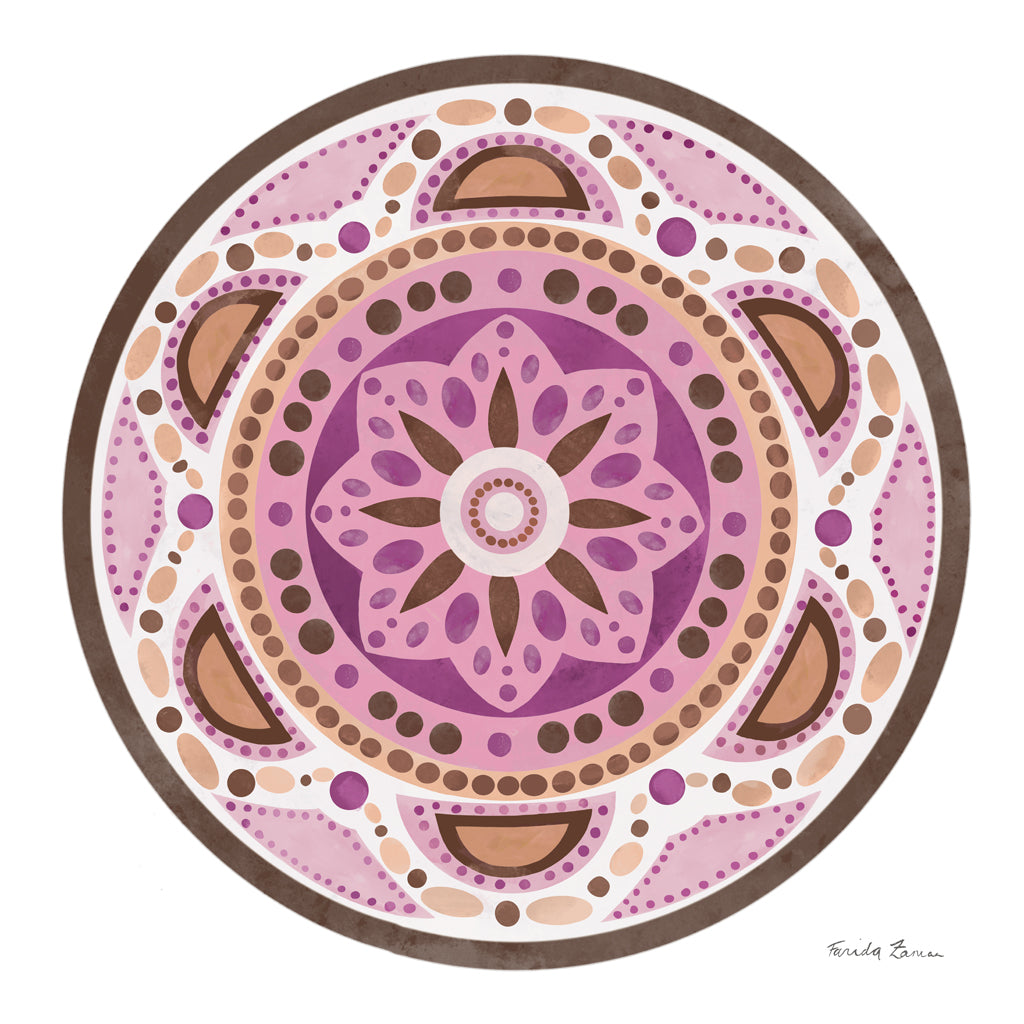 Reproduction of Bright Mandala II by Farida Zaman - Wall Decor Art
