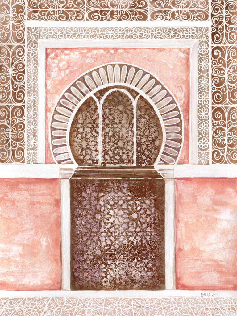 Reproduction of Moroccan Streets Tiled Alcove by Yvette St. Amant - Wall Decor Art