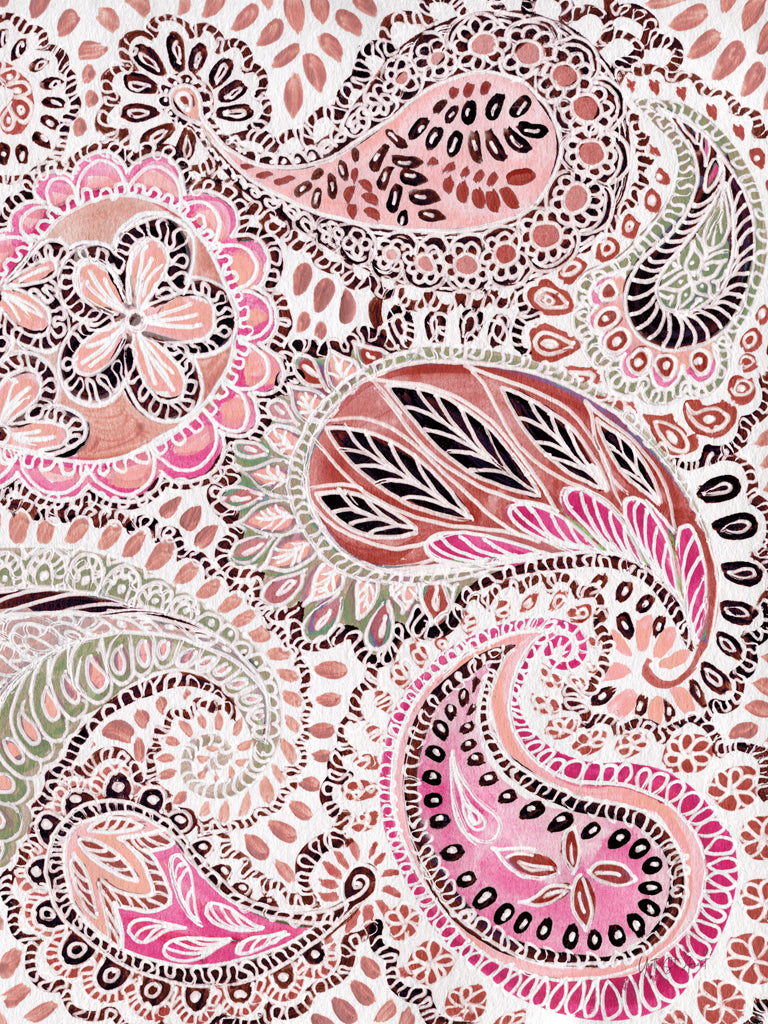 Reproduction of Paisley Print II by Yvette St. Amant - Wall Decor Art