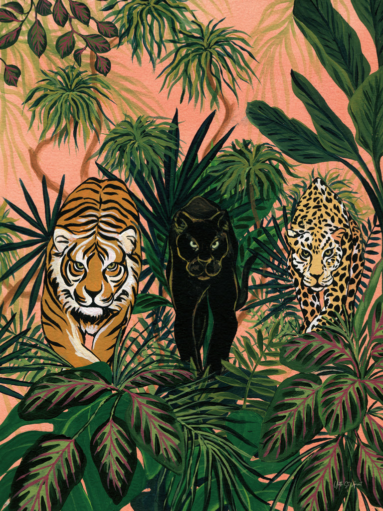 Reproduction of Boho Jungle Prowlers by Yvette St. Amant - Wall Decor Art