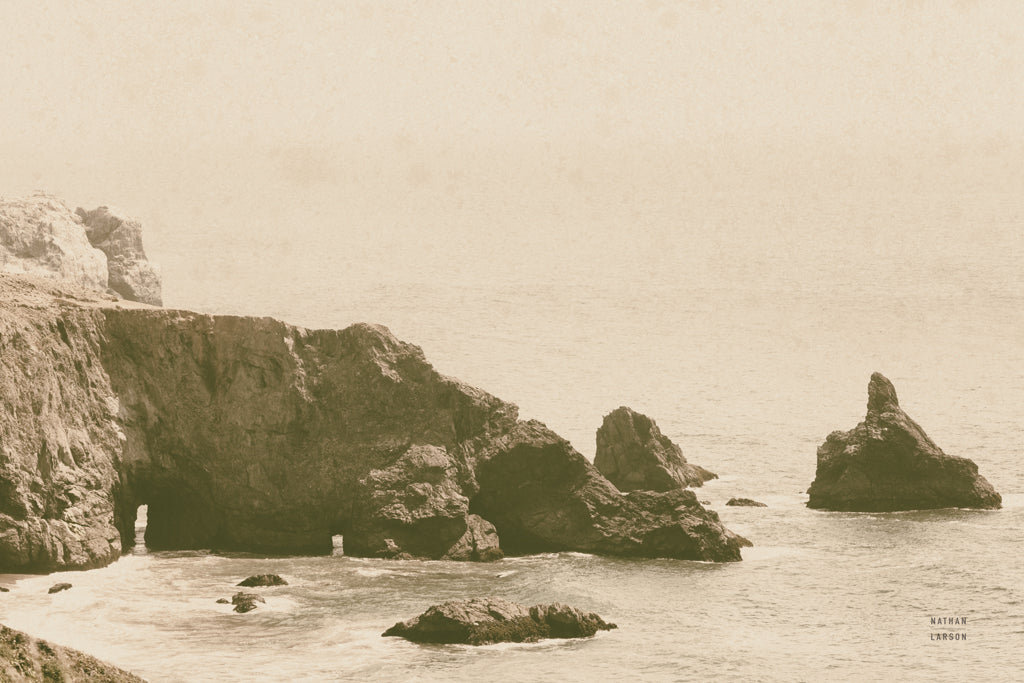 Reproduction of Passing Through Cove Sepia by Nathan Larson - Wall Decor Art