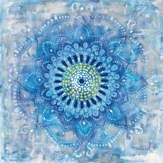 Concentric Mandala Blue