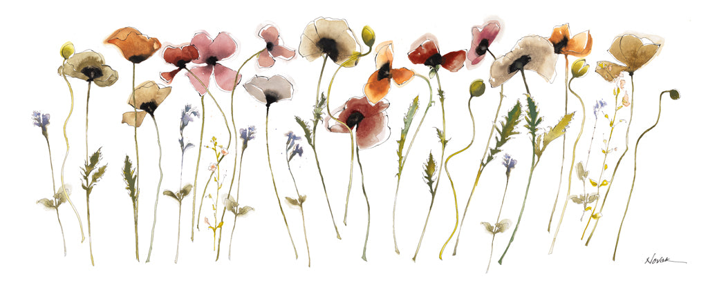 Reproduction of Autumn Orientals II by Shirley Novak - Wall Decor Art