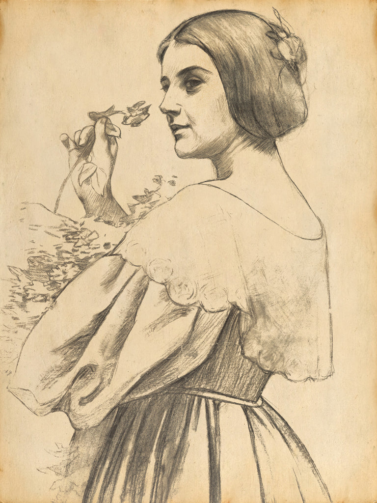 Reproduction of Cottage Woman by Wild Apple Portfolio - Wall Decor Art