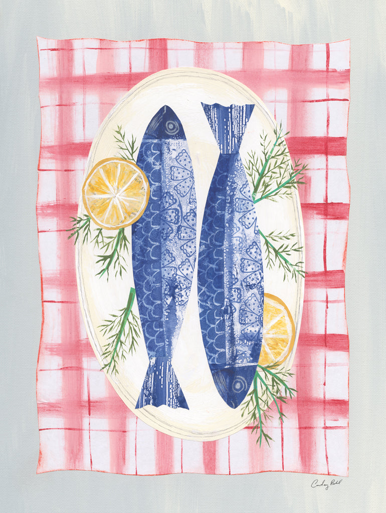 Reproduction of Seafood Platter II by Courtney Prahl - Wall Decor Art