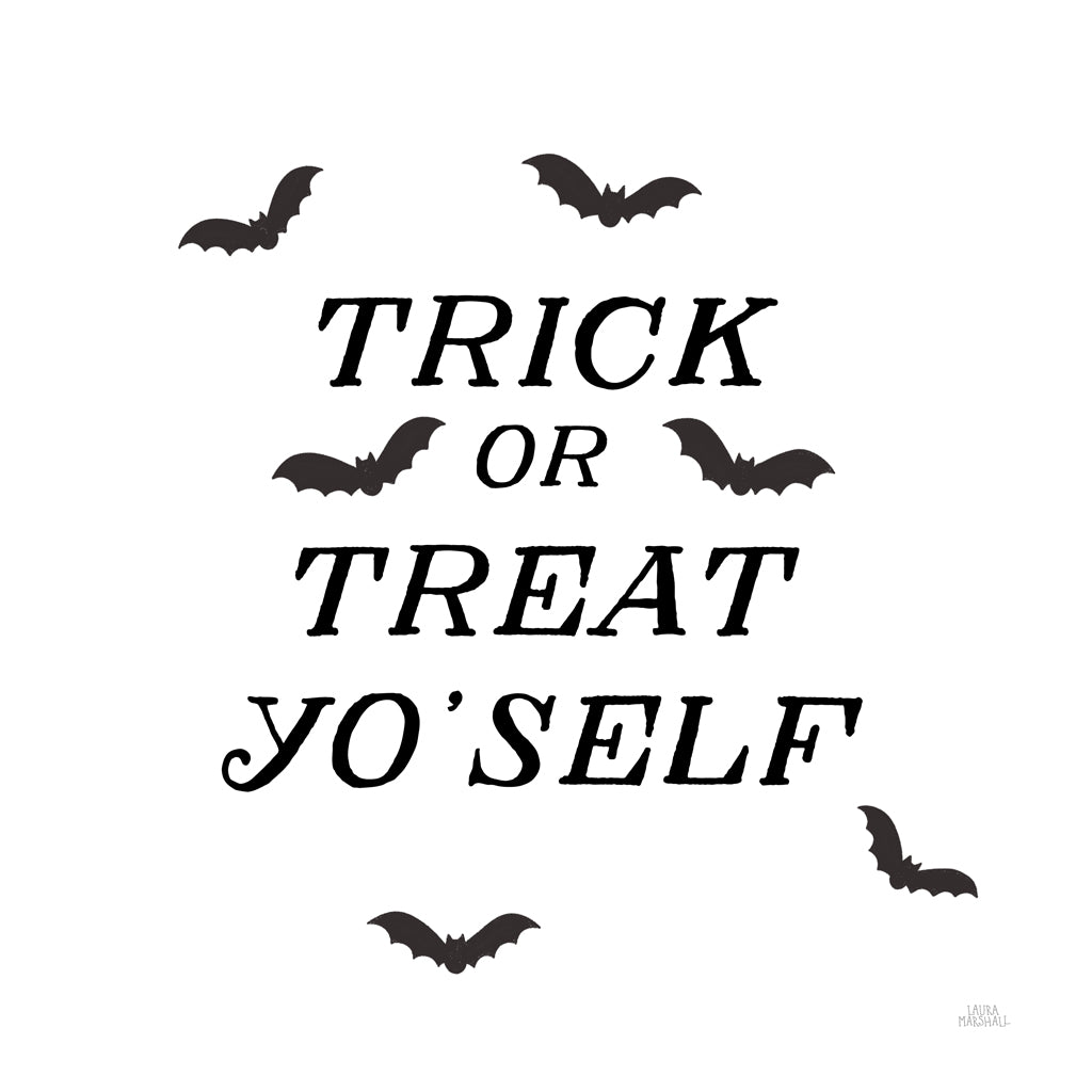 Reproduction of Halloween Typography II by Laura Marshall - Wall Decor Art