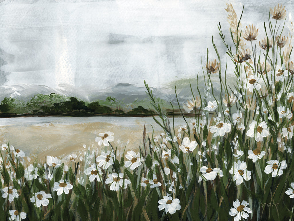 Reproduction of Wildflowers Among the Landscape by Yvette St. Amant - Wall Decor Art